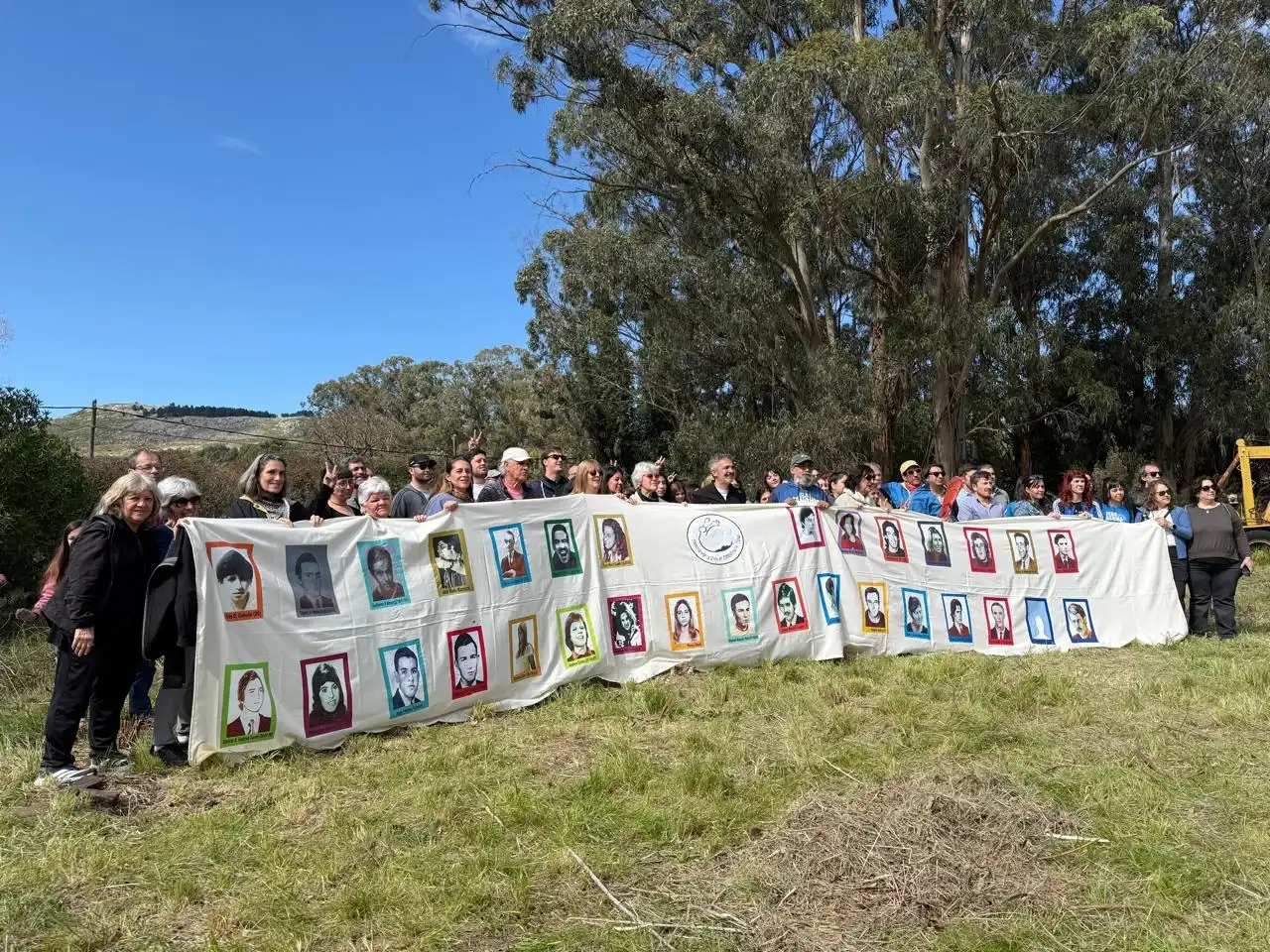 Fotografía de la jornada de puesta en valor del excentro clandestino de detención Quinta de los Méndez en Tandil