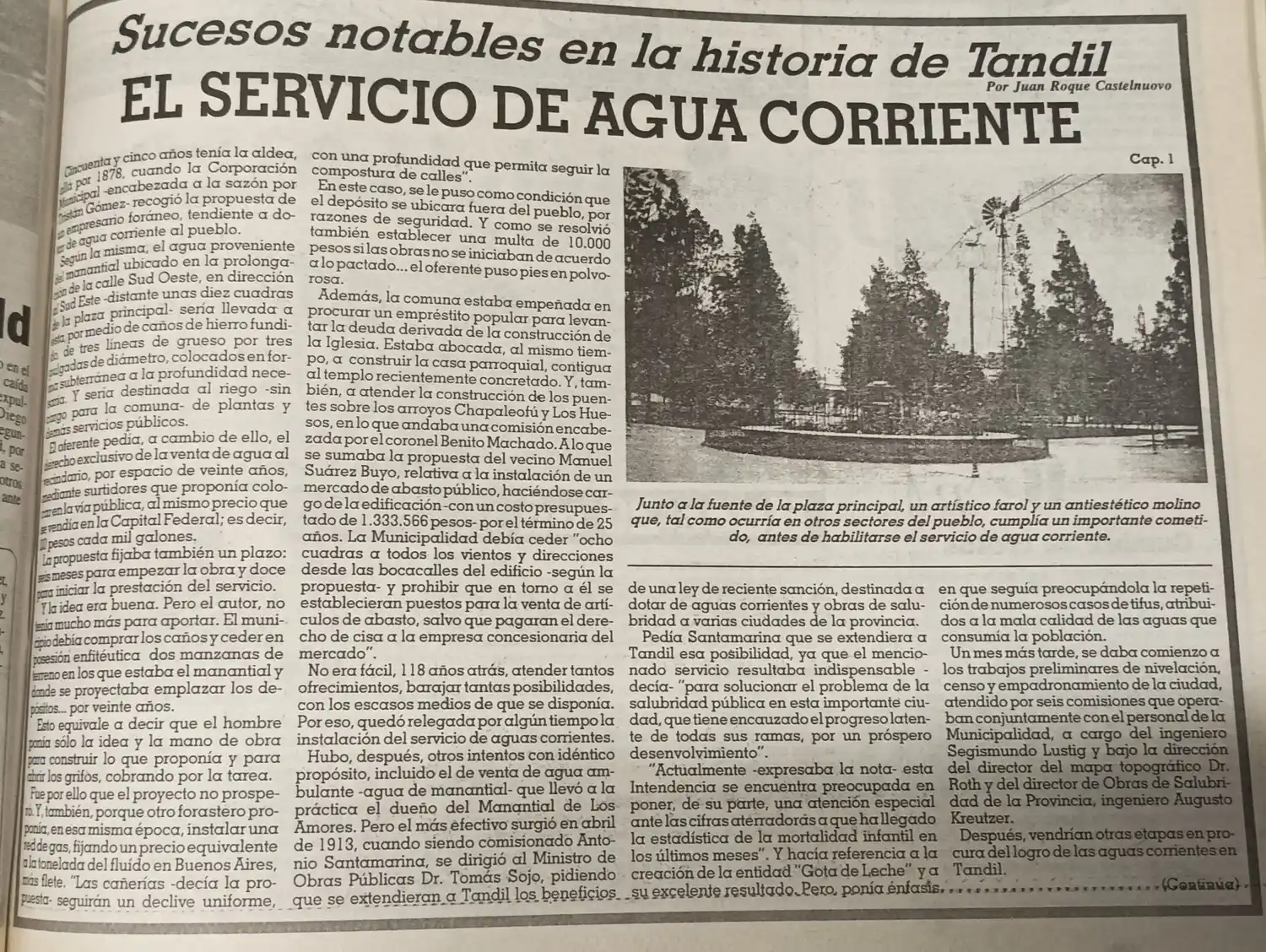 El servicio de agua corriente - Cap. 1