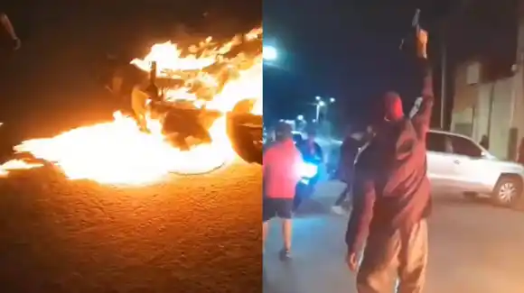 Motos quemadas y tiros al aire: el funeral tumbero con el que despidieron a un joven asesinado en Lomas