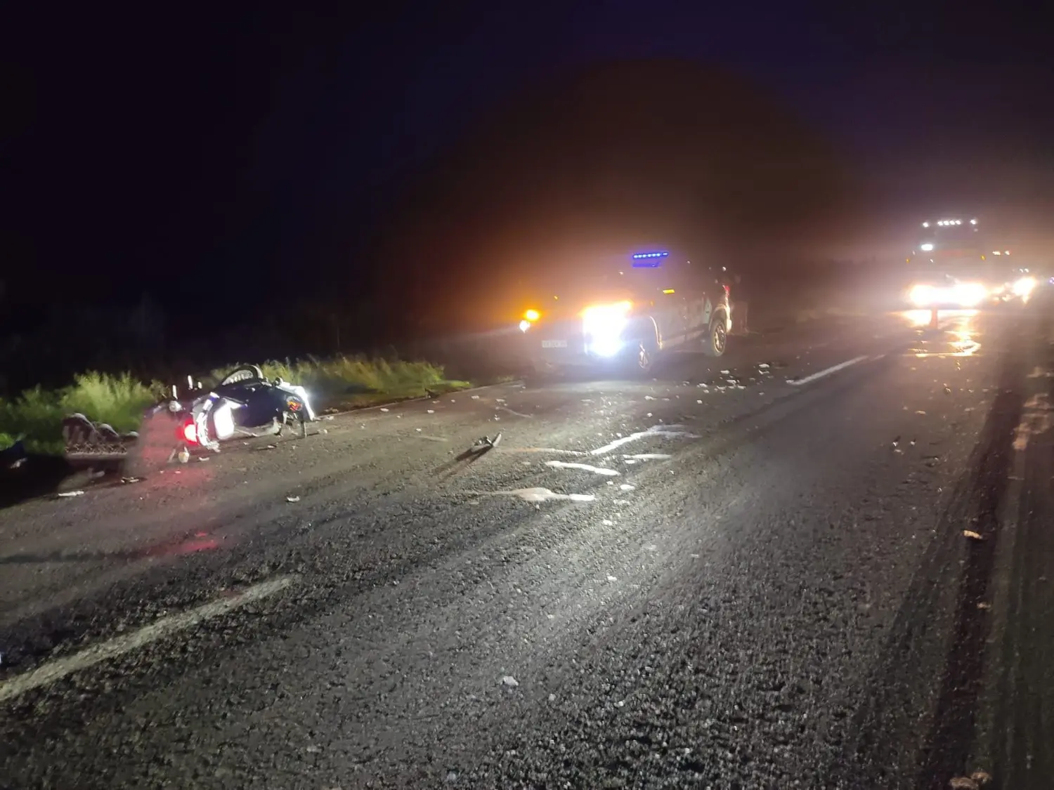 Tragedia en la ruta: un motociclista chocó a una vaca y el resultado fue fatal