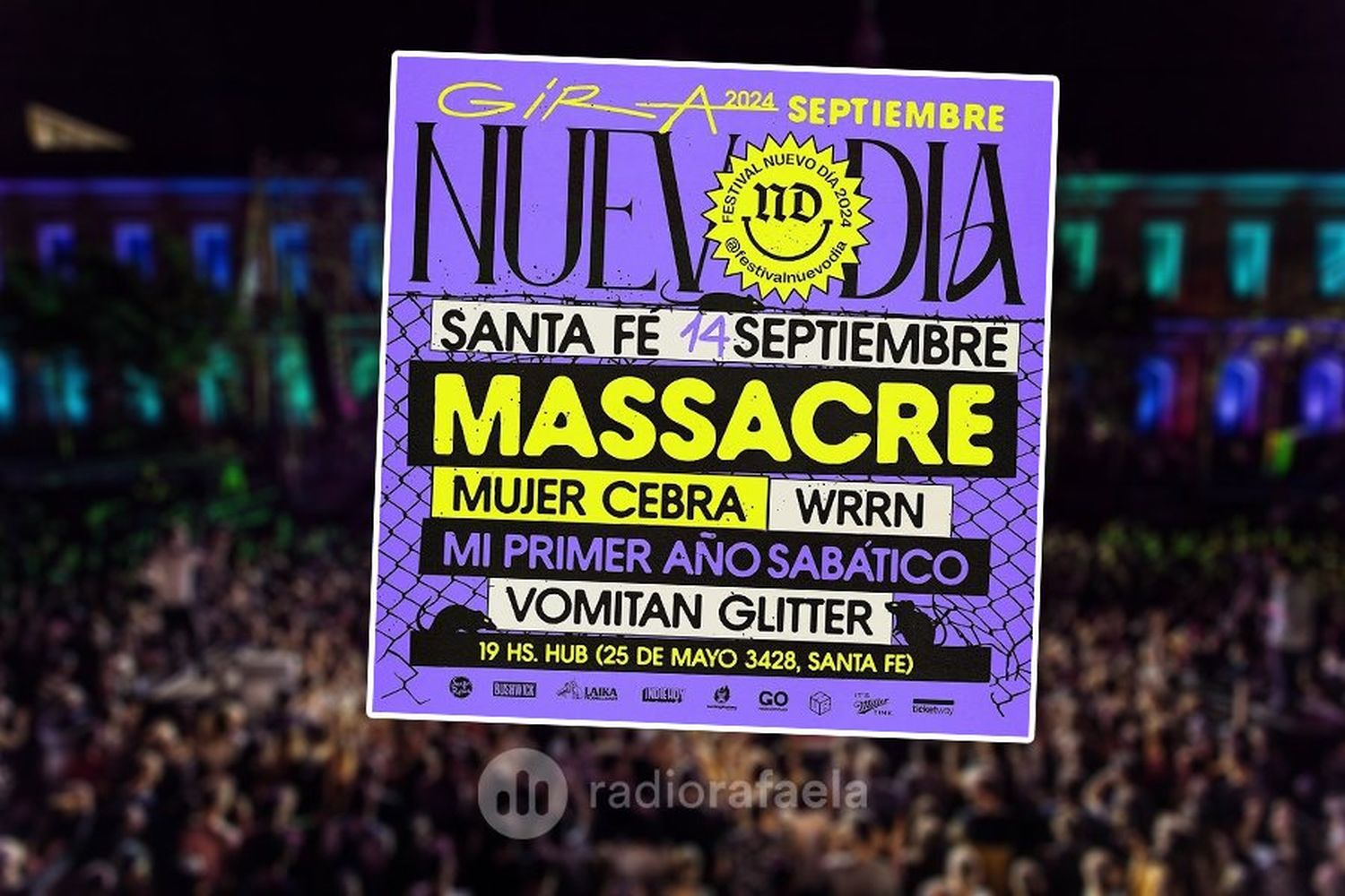 Con Massacre como banda principal, llega a Santa Fe el Festival "Nuevo Día"