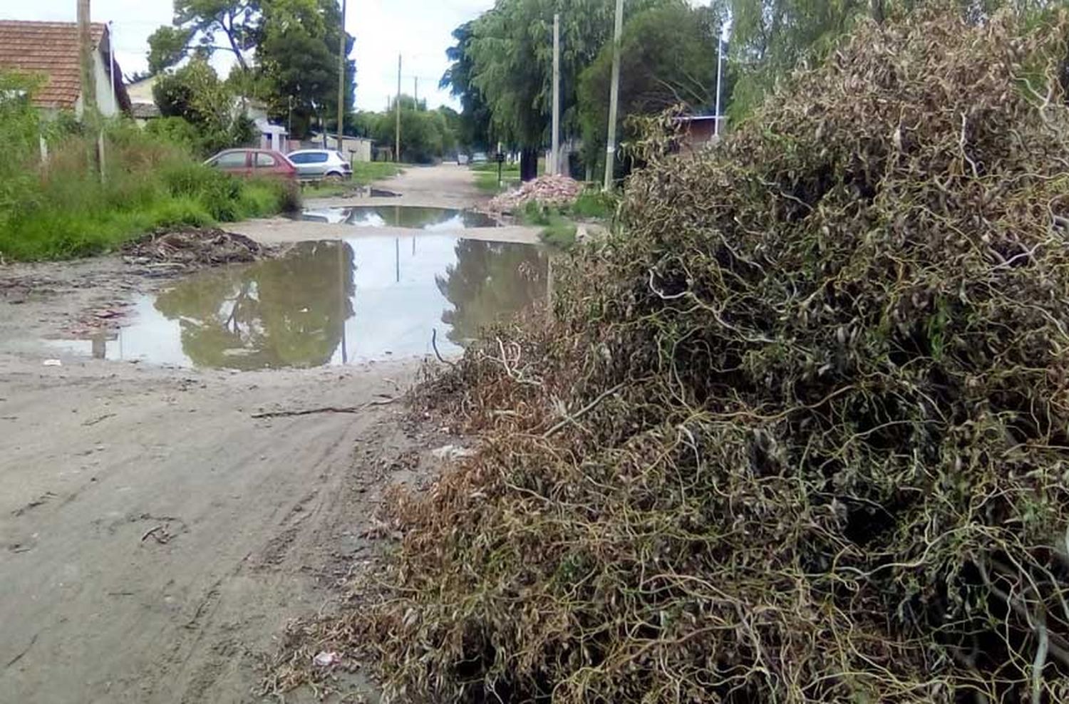 Parque Hermoso: el colectivo no ingresará por el estado de las calles