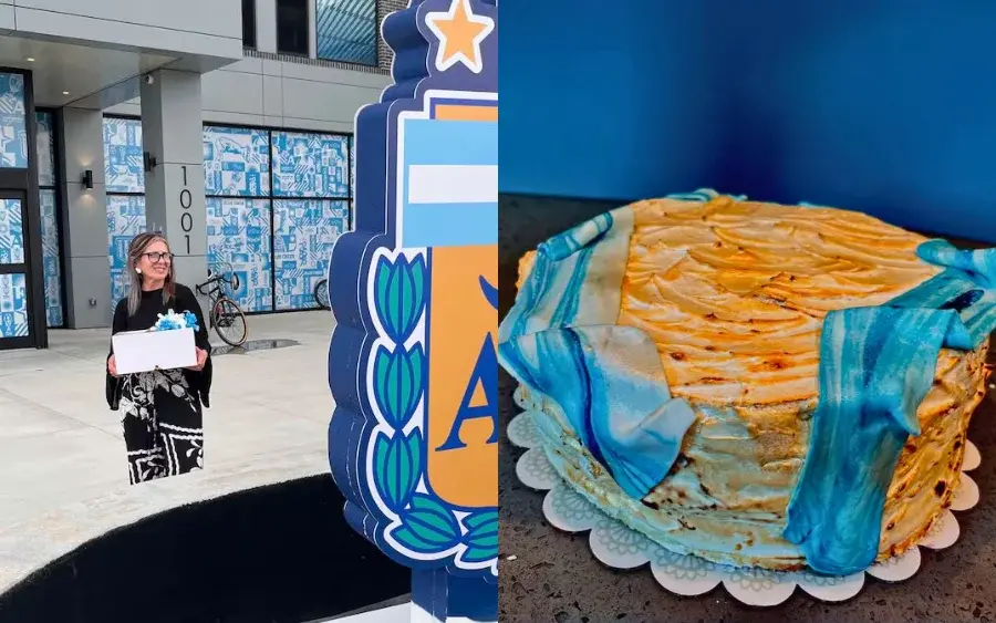 Silvia Miguel hizo llegar un postre con identidad bonaerense a la selección