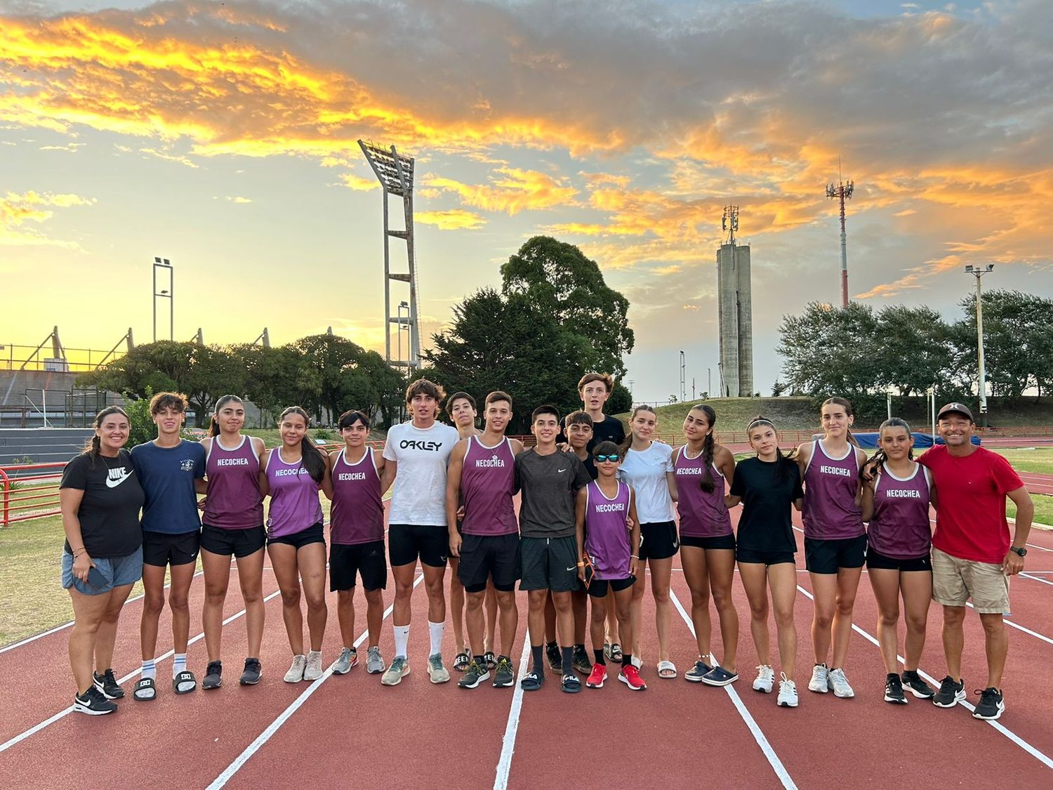 Parte del equipo de atletismo