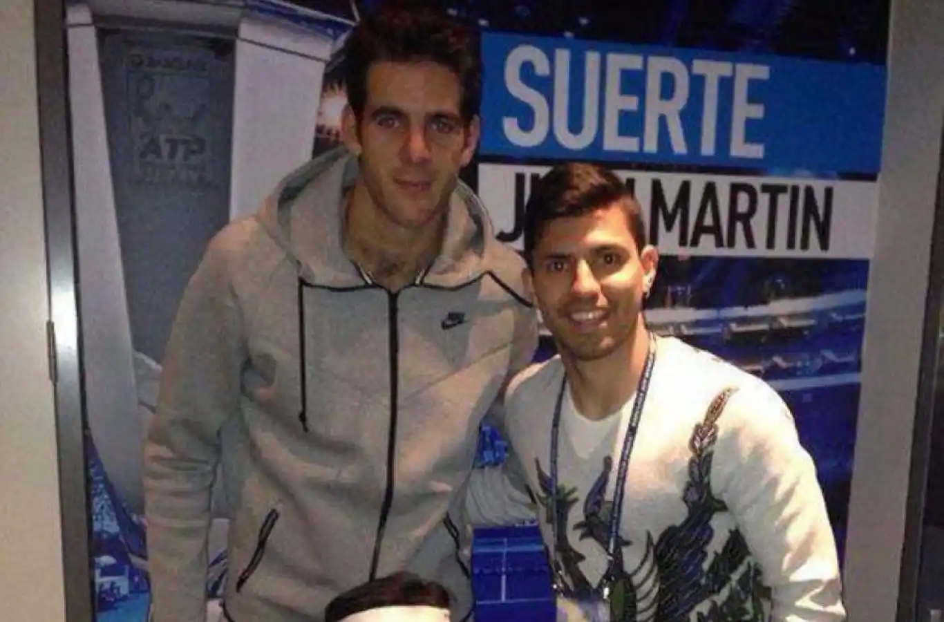 El mensaje de Del Potro al "Kun" Agüero: "Gracias por tu carrera y tu alegría de siempre"