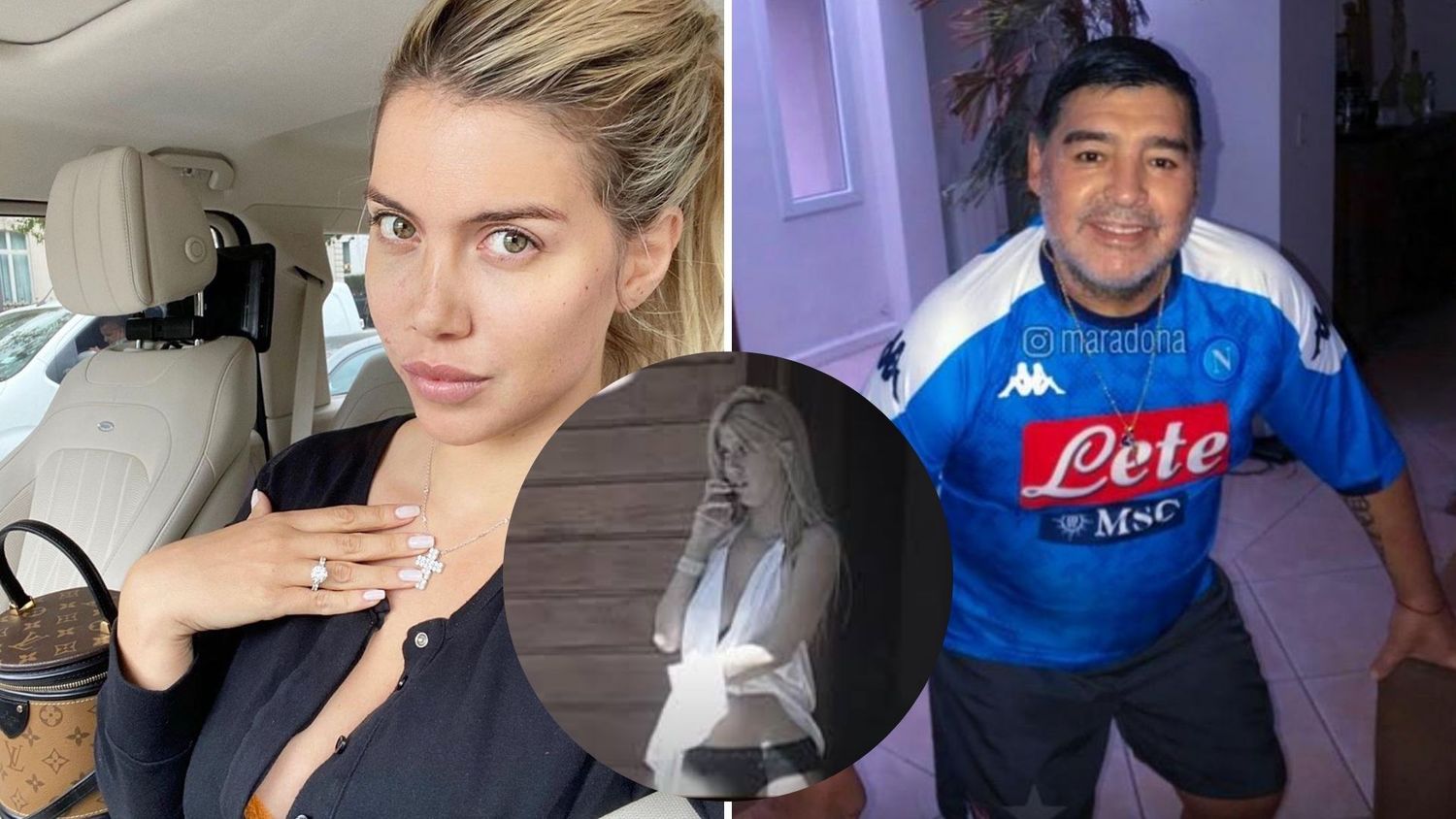  Wanda Nara y la noche que pasó  con Diego Maradona