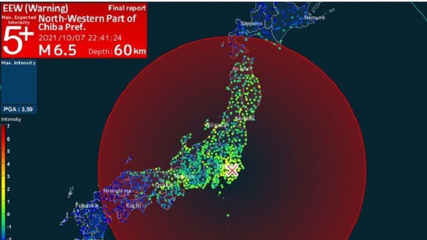 Un terremoto de magnitud 6,1 estremece la región de Tokio (+Videos)