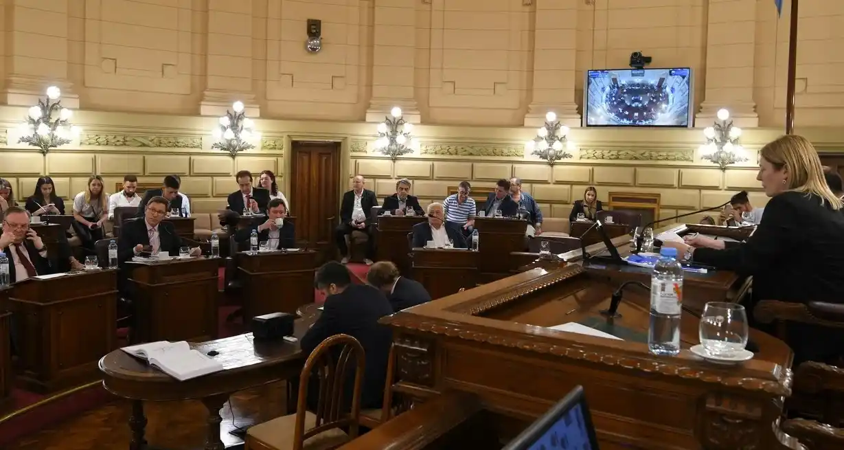 Por unanimidad, el Senado aprobó el proyecto de ley tributaria de la Casa Gris, que pasó a la otra Cámara. La oposición se abstuvo de votar dos títulos: Rigi y blanqueo, aunque el oficialismo destacó que en Santa Fe ambas políticas nacionales tendrán características propias. Foto: Manuel Fabatia