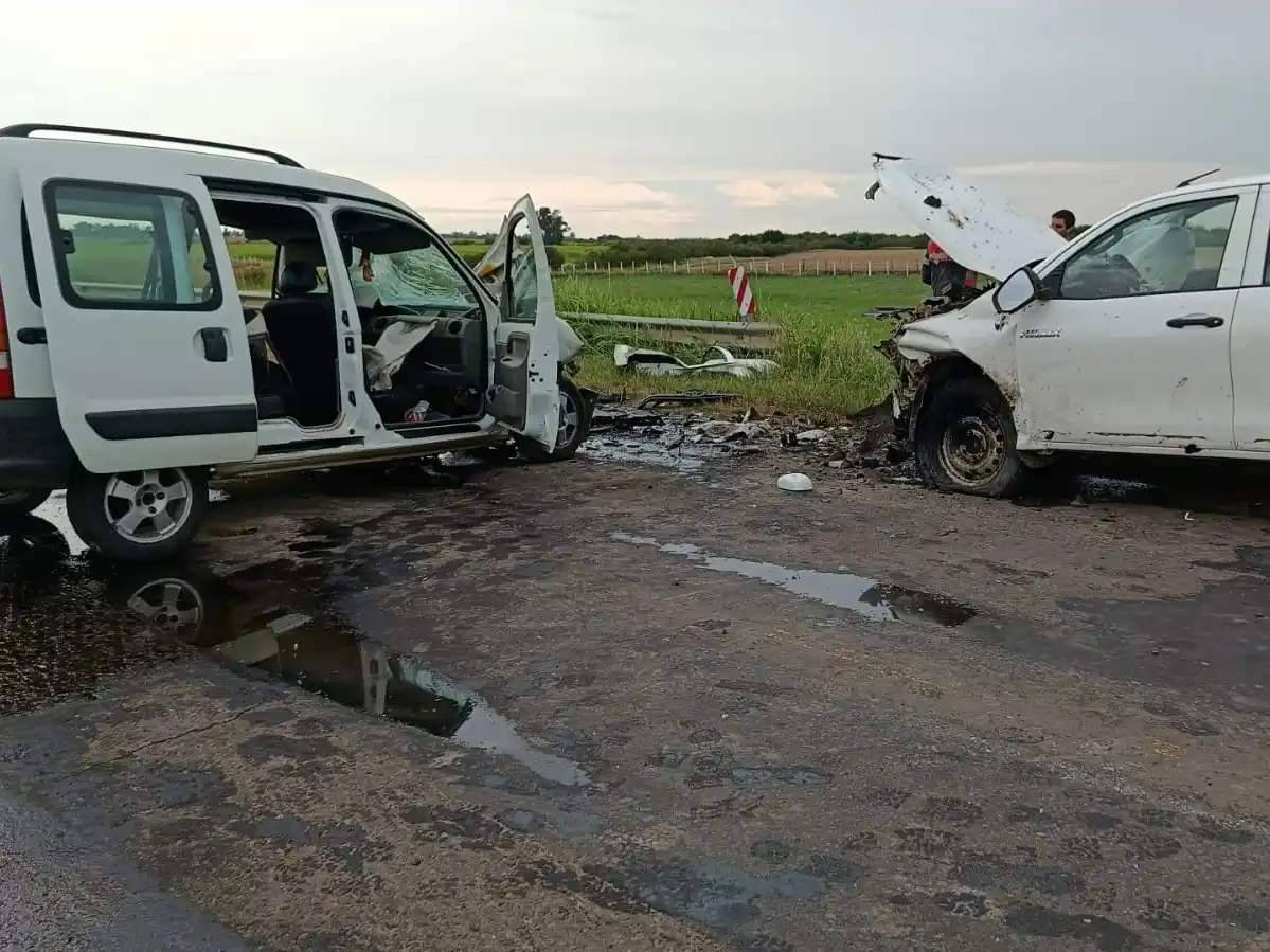 Tragedia en la Ruta Nº 20: Falleció el conductor del utilitario que chocó contra una camioneta
