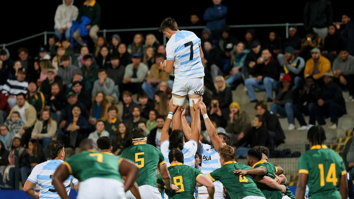 Los Pumitas consiguieron un histórico triunfo ante Sudáfrica en la Copa del Mundo M20