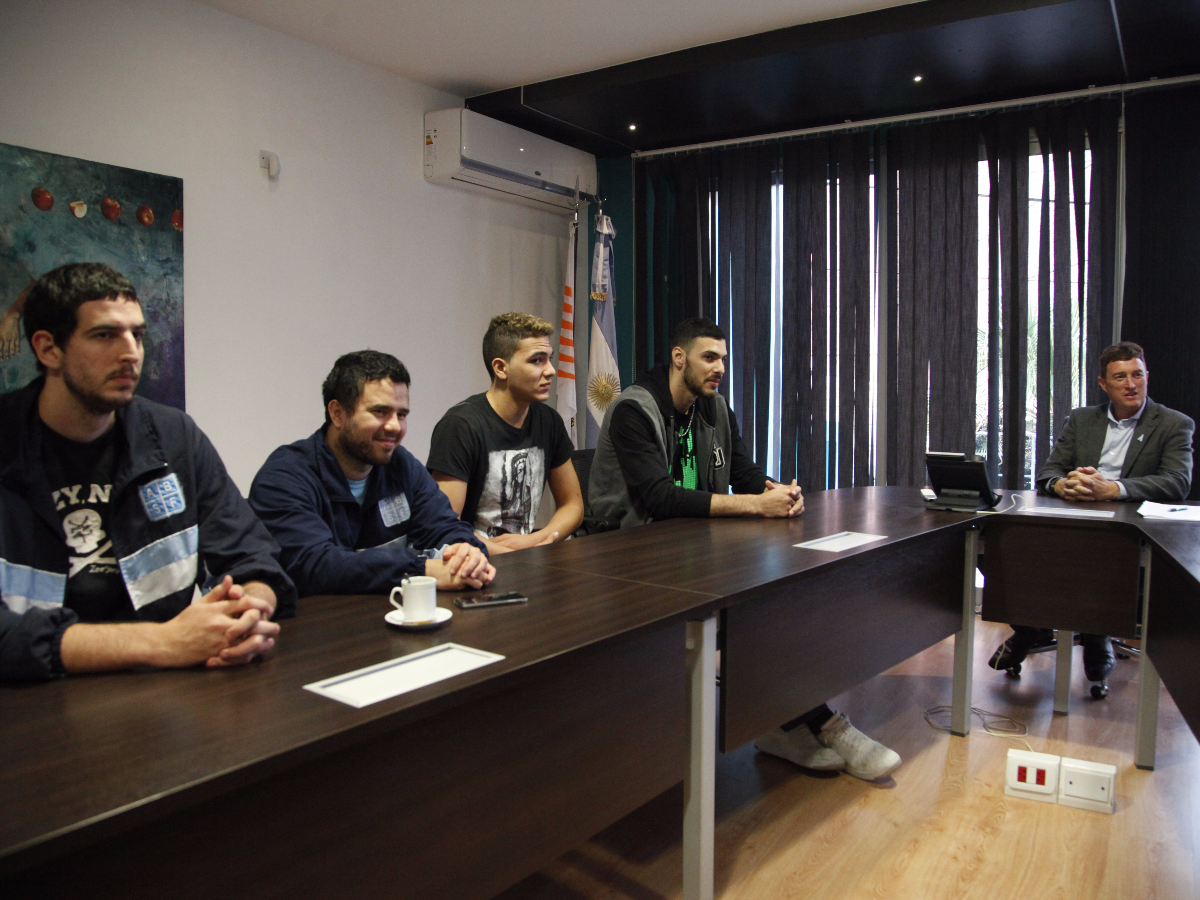 El intendente recibió a los jugadores de la selección