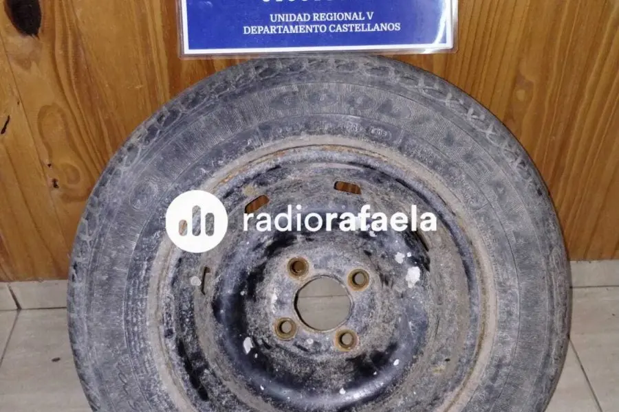 Recuperaron una rueda completa