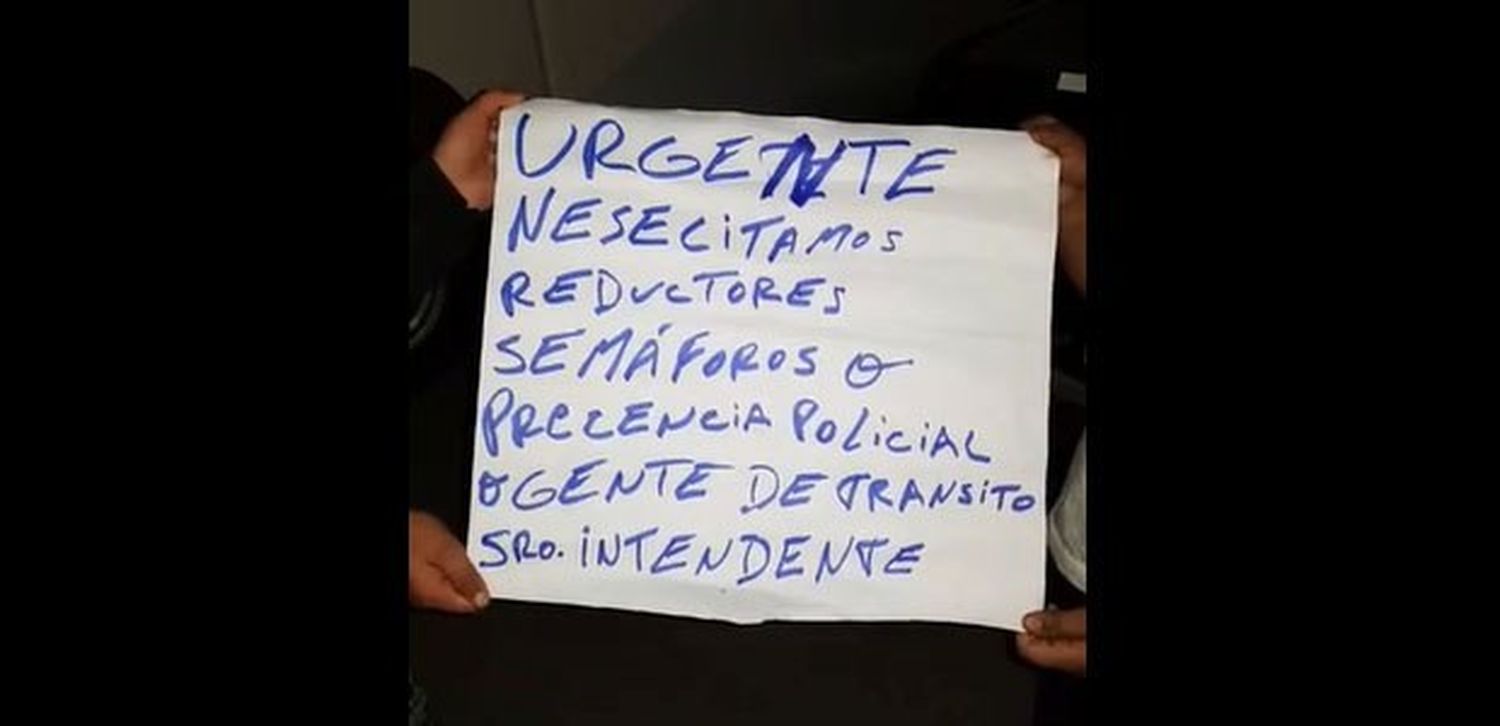 General Villegas: Vecinos reclamaron seguridad vial al costado de la ruta 188