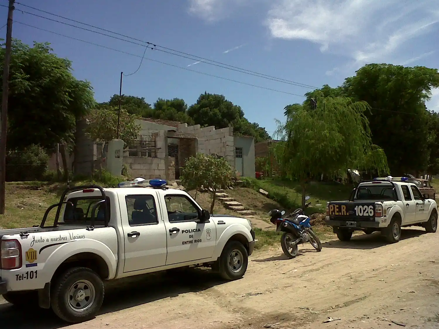Intenso tiroteo entre dos delincuentes y la Policía