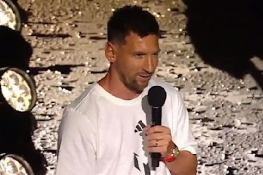 Messi habló a los fans(Apple TV)