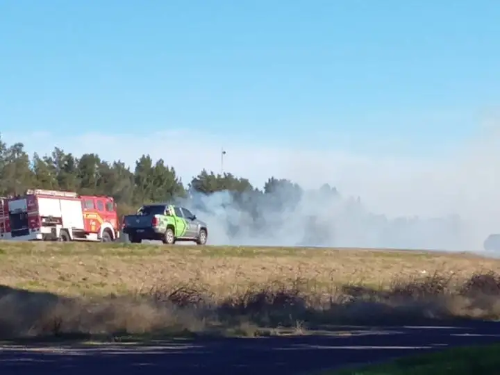 Bomberos en ruta 9