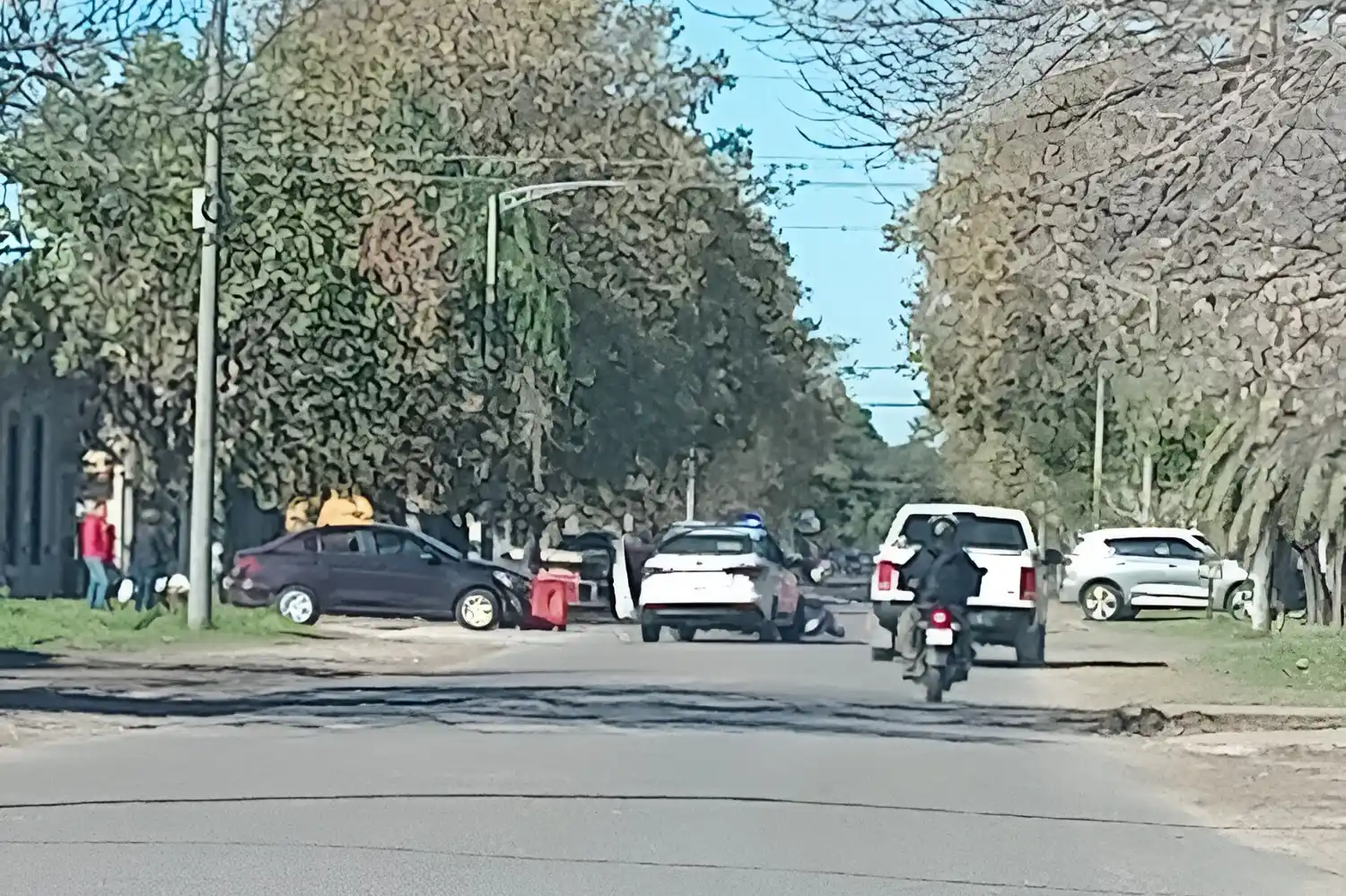 El accidente ocurrió este jueves alrededor del mediodía.