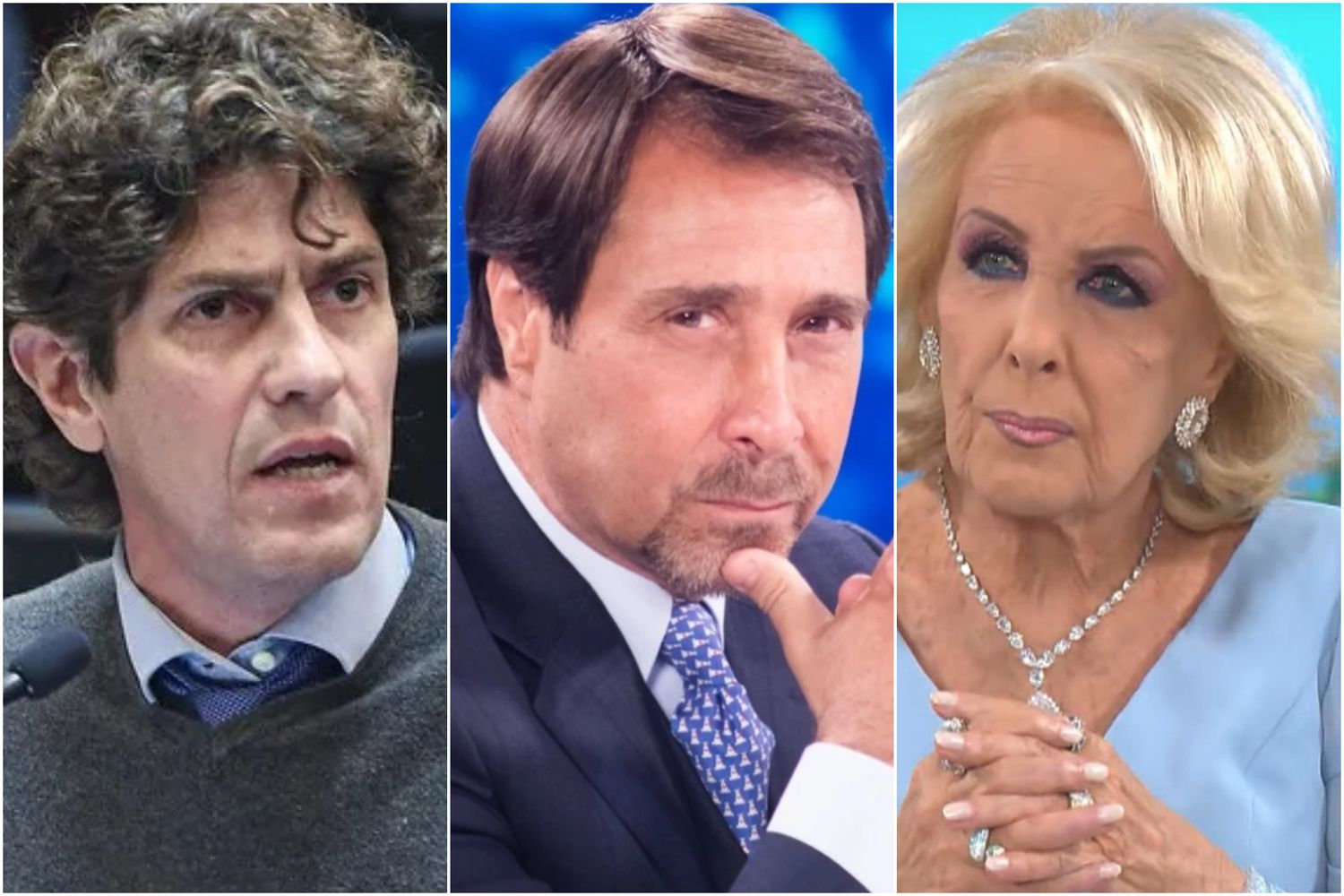 Lousteau, Feinmann y Legrand, tres de los que alzaron su voz contra el Gobierno.