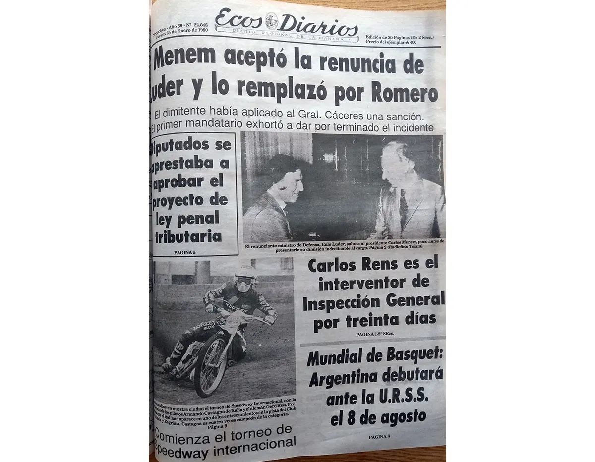 Jueves 25 de enero de 1990