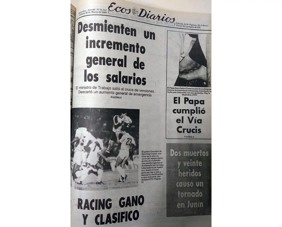 Lunes 25 de marzo de 1989