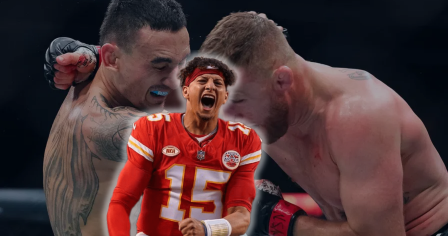 Patrick Mahomes, emocionado por la pelea de UFC 300 de Max Holloway