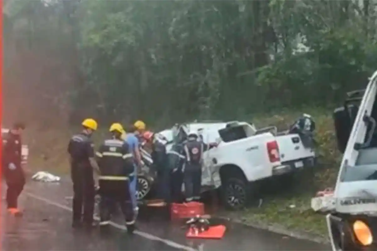 Otra tragedia de argentinos en Brasil: murieron una niña y un hombre tras choque frontal