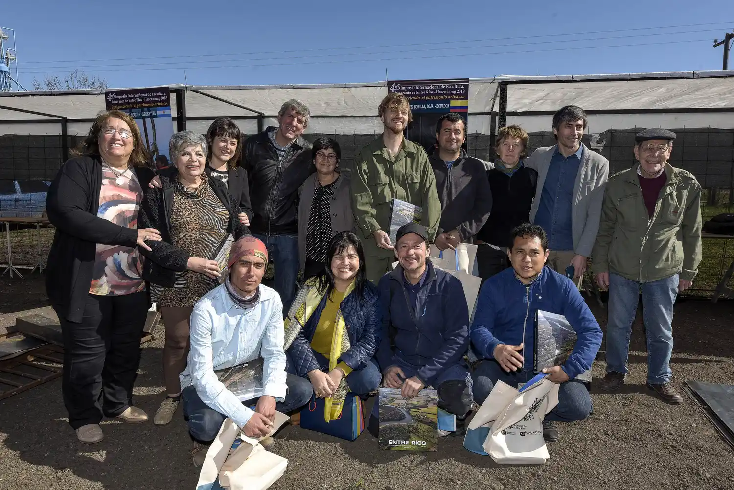 Comenzó el IV Simposio Internacional de Esculturas, en Hasenkamp