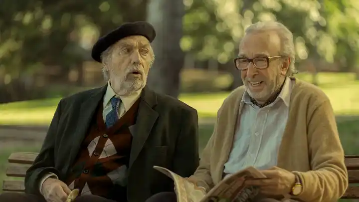 Luis Brandoni y Eduardo Blanco en "Parque Lezama".