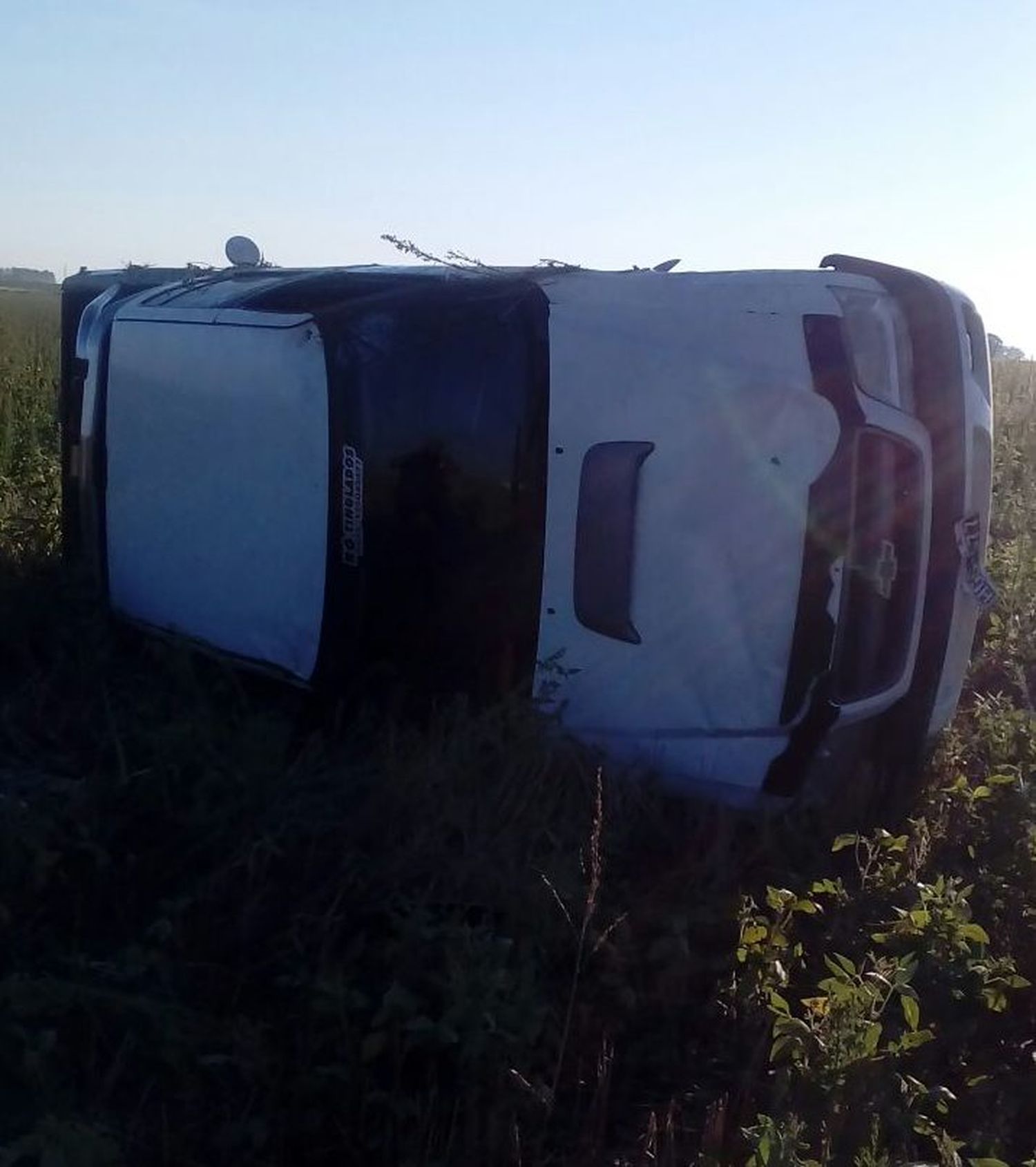Vuelco en ruta 12