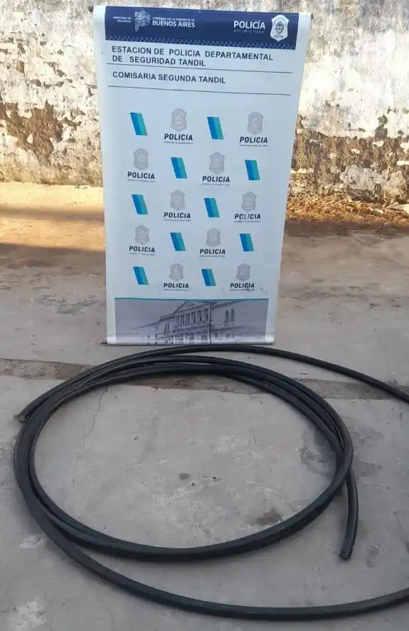 La policía aprehendió a dos jóvenes por el robo de cables