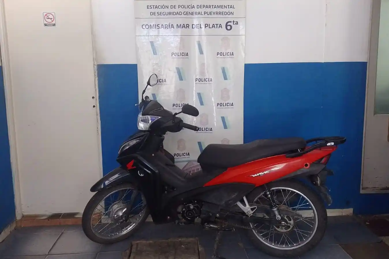 La moto secuestrada presentaba diversas irregularidades.