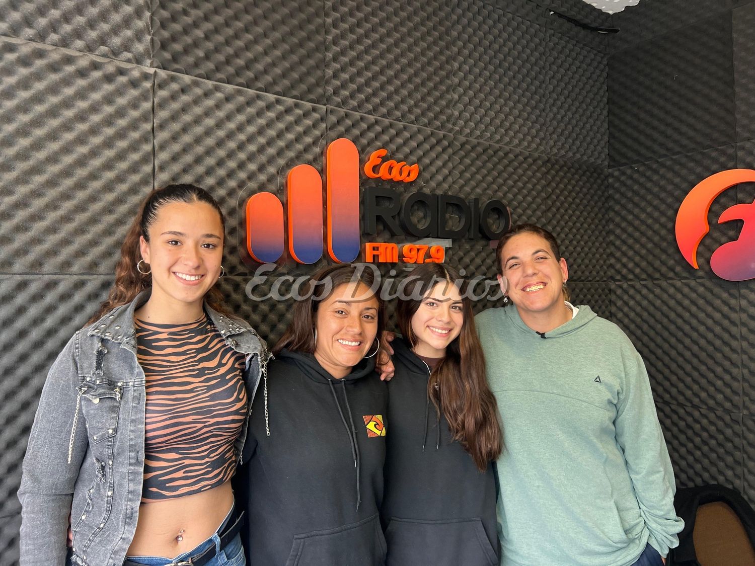 Valentina Bacigalupe, Daiana Perpetto, Mía Goñi y Johanna Raduski