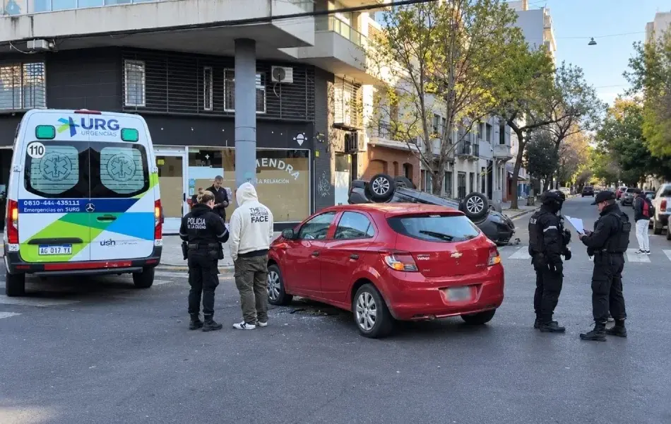 Choque en barrio Lourdes