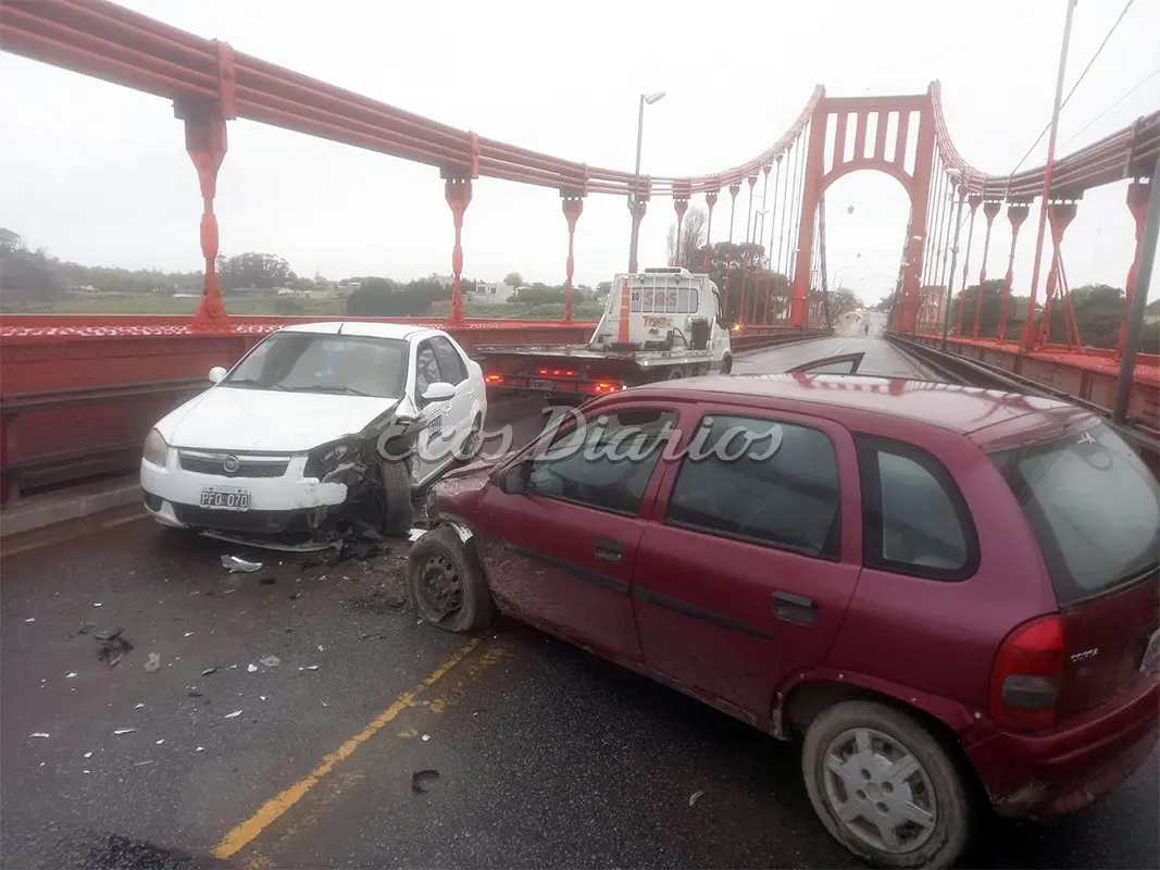 Choque en el Puente Colgante