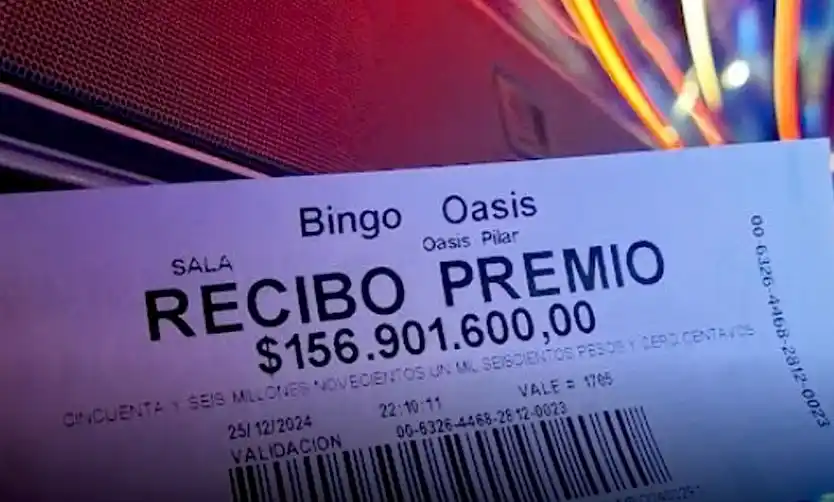 Bingo Oasis Pilar entregó el premio más grande de Latinoamérica