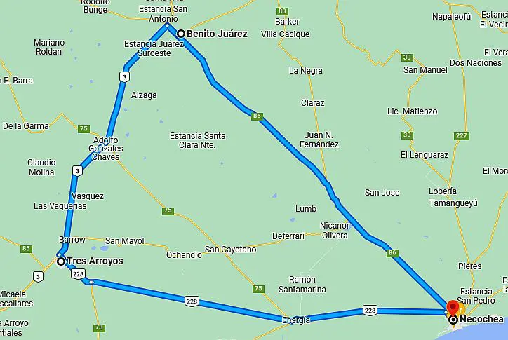 El triángulo de máxima velocidad