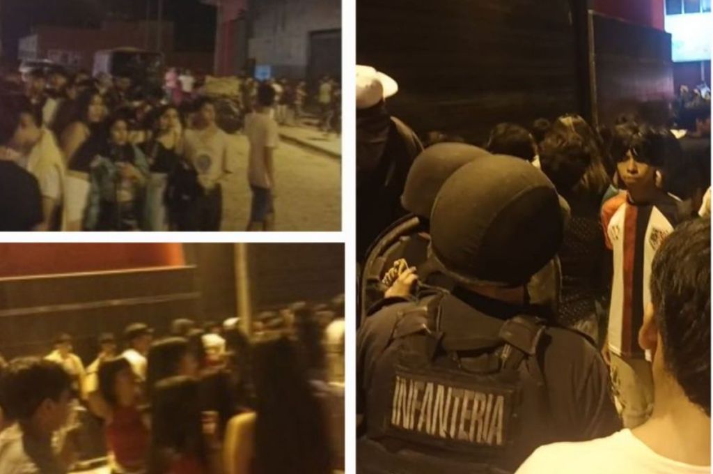 Jujuy: feroz enfrentamiento entre adolescentes, personal en un boliche y la policía