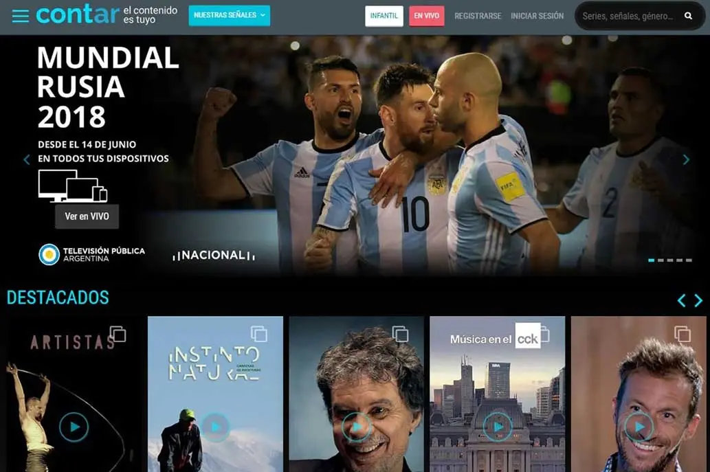 El Gobierno lanzó una plataforma para ver el mundial