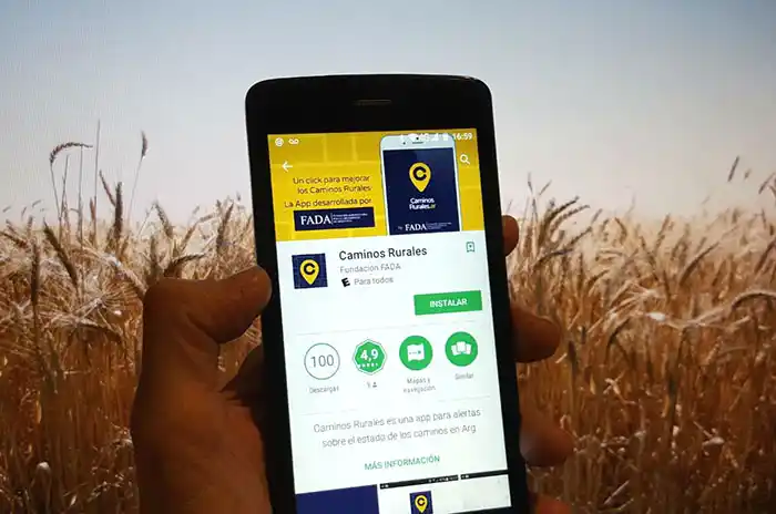 Una aplicación de celular que  sirve de apoyo al Ente Vial