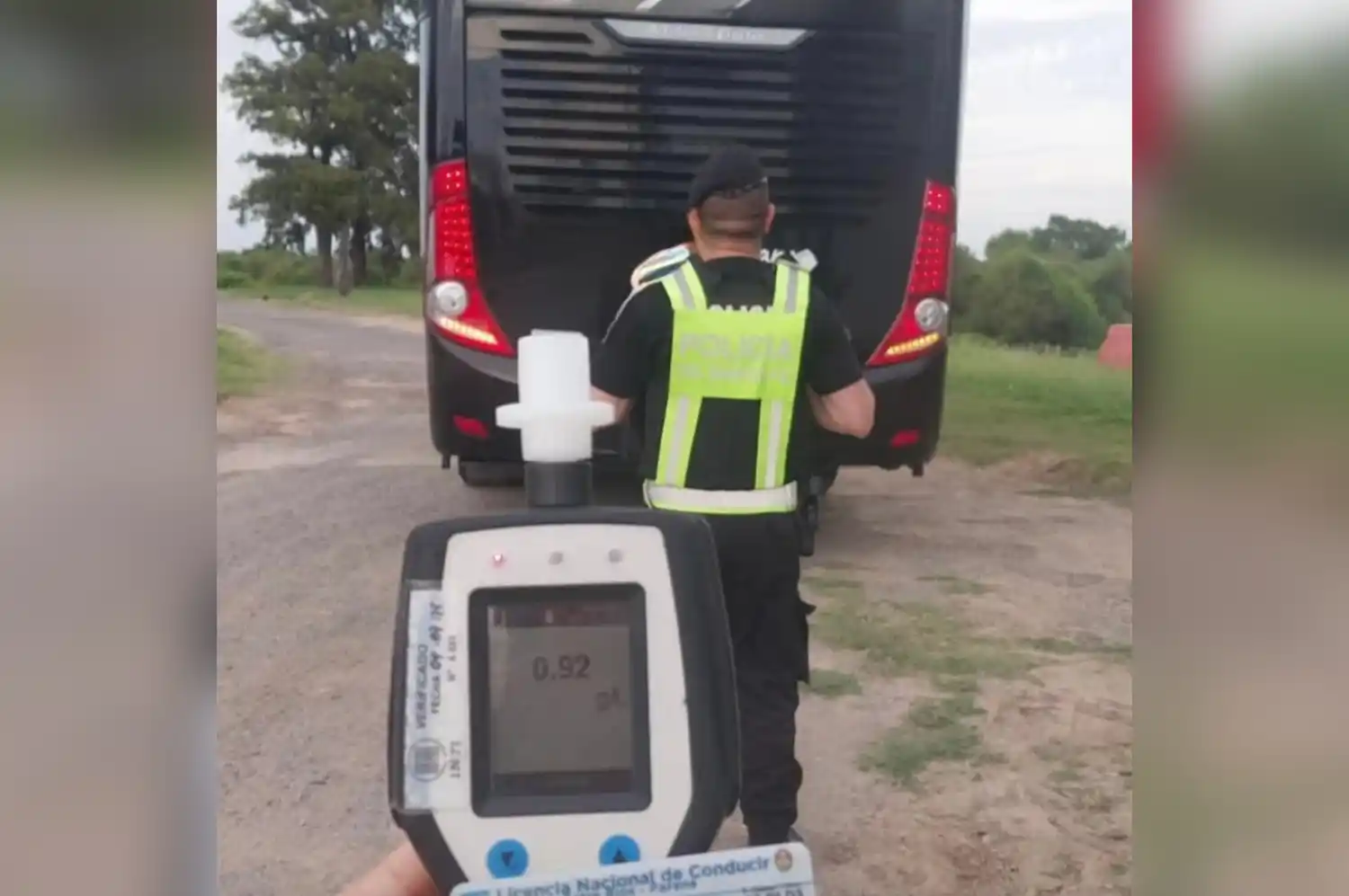 Ruta Nacional 34: el chofer de un colectivo trasladaba 14 personas conduciendo alcoholizado