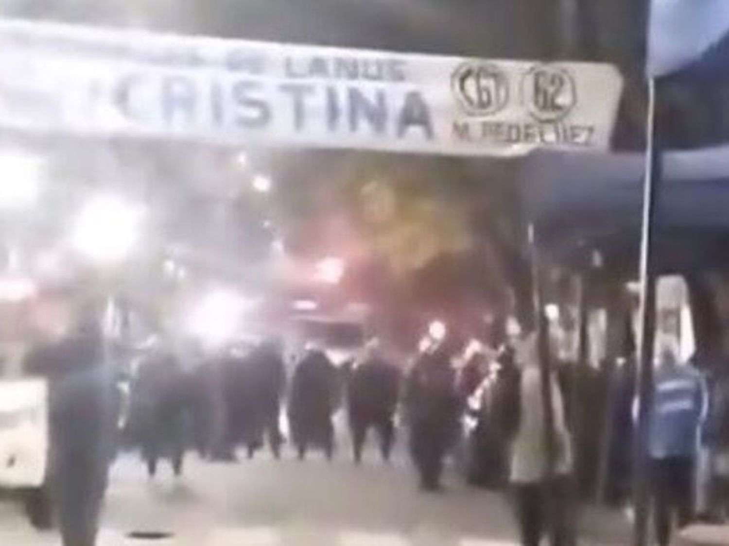 Operativo sorpresa frente al departamento de Cristina