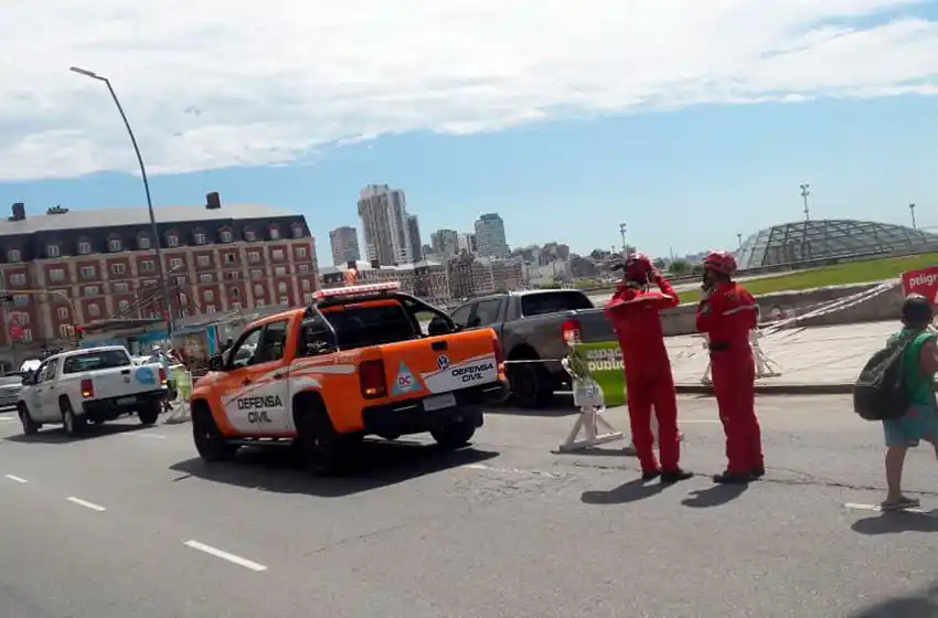 Hundimiento del paseo costero: Defensa Civil aseguró que será un trabajo costoso y llevará muchos días