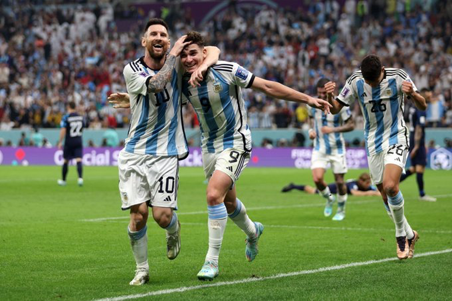 Argentina goleó a Croacia y se metió en la final de la Copa del Mundo 