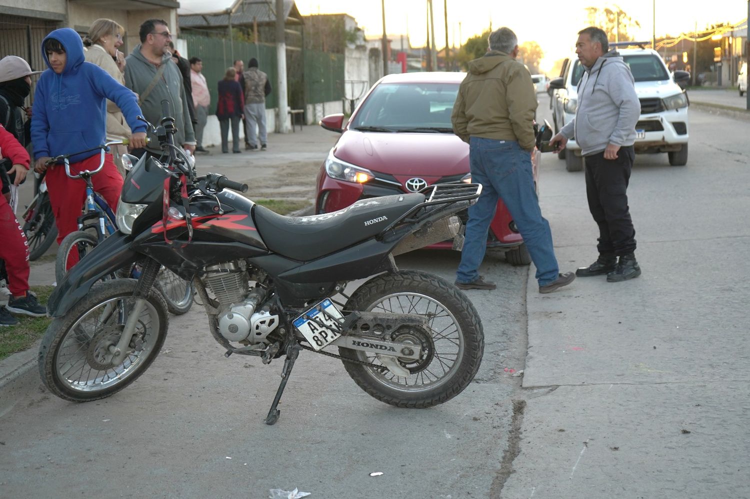 Otro accidente con una moto involucrada
