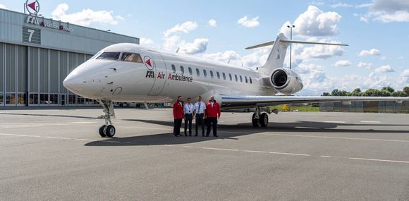 El operador de vuelos sanitarios FAI suma a su flota un Global Express reconvertido a ambulancia aérea