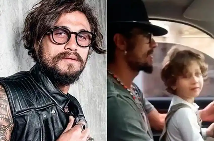 Escándalo en las redes por un video de Daniel Osvaldo con su hijo Morrison al volante