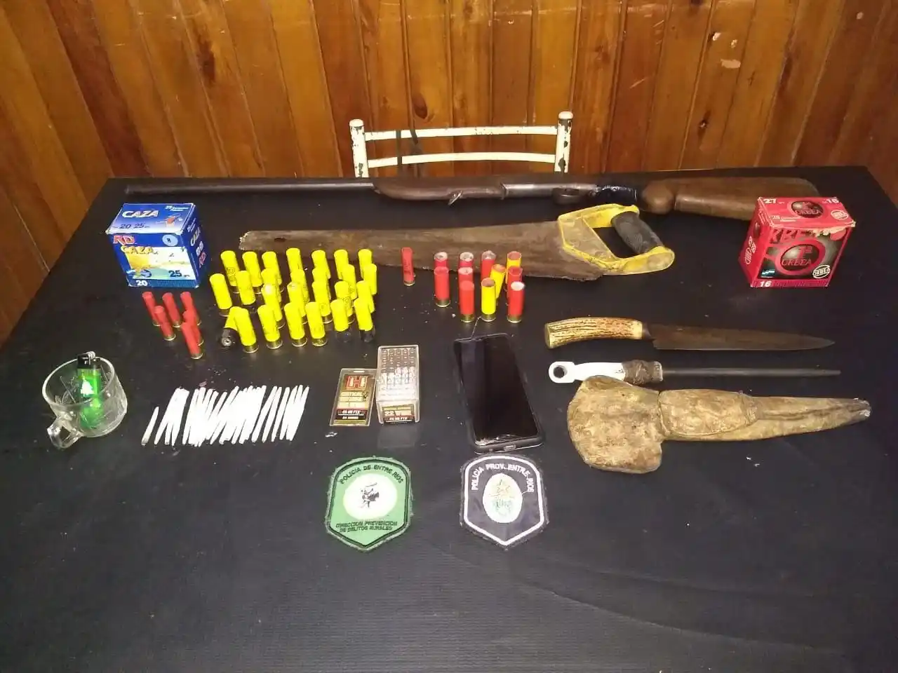 La Brigada Gualeguaychú secuestró un arma de fuego y cigarrillos de marihuana en un procedimiento