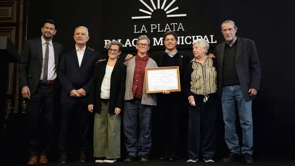 El gobernador Axel Kicillof en el homenaje a Sergio “El Ruso” Karakachoff.