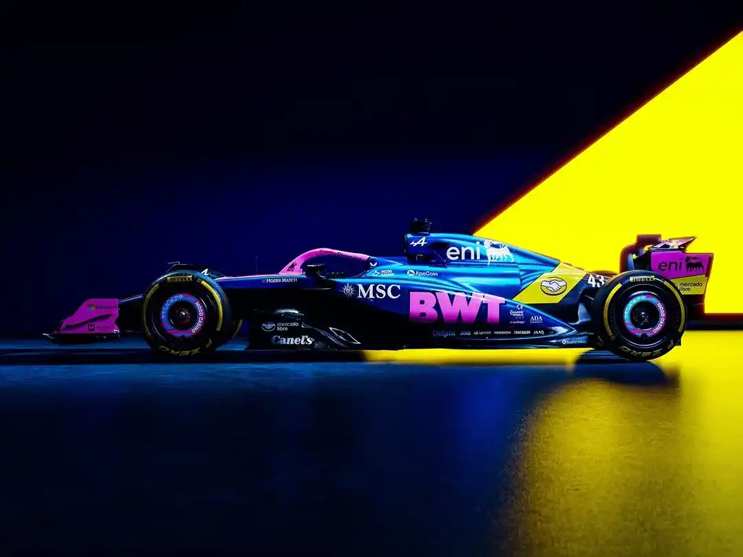 El auto contará con una livery especial con la presencia destacada de Mercado Libre. Foto: Alpine F1 Team