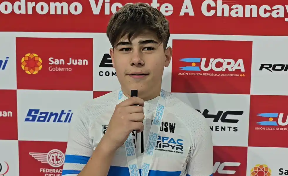 Lautaro Suárez brilló en San Juan: doble medalla de oro para Mar del Plata en el Argentino de Pista